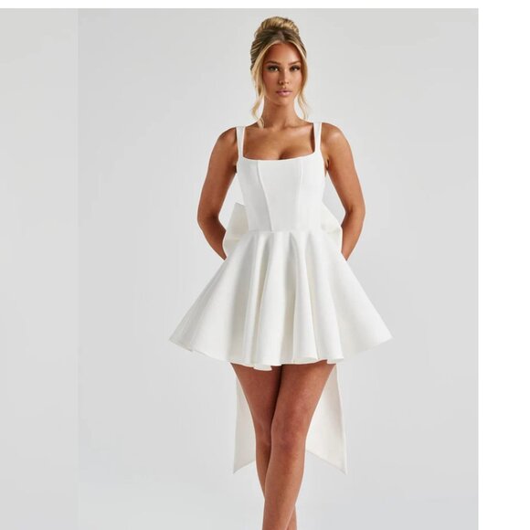 Babyboo Rue Mini Dress - Ivory - Picture 2 of 3